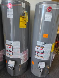 New Water Heater Rheem Gas