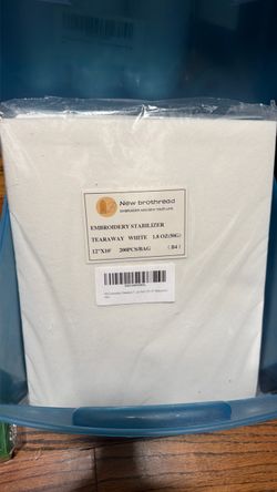 Embroidery supplies - cap lining, threads