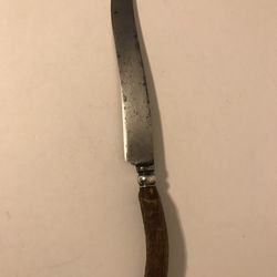 Antique Hibbard Spencer Bartlett Co. OVB Bovine Handle 14” Carving Knife