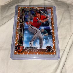 Topps Holiday Jackson Holiday Parallel Orioles Baseball Card #H188