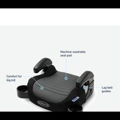 Graco® TurboBooster® LX Backless Booster with Affix Latch | Backless Booster Seat for Big Kids Transitioning to Vehicle Seat Belt (Rio)