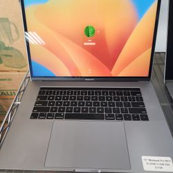 15" i9 Tocuhbar MacBook Pro