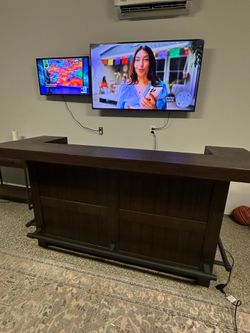 Solid Wood Home Bar – Excellent Condition