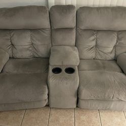 Light Grey Loveseat recliner