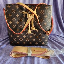 Retro Leather Drawstring Purse