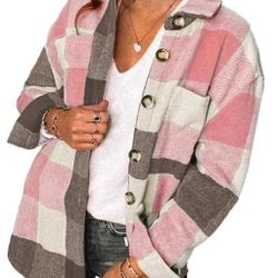 Cash Only 75234 New 2XL XXL Women's Flannel Shacket 