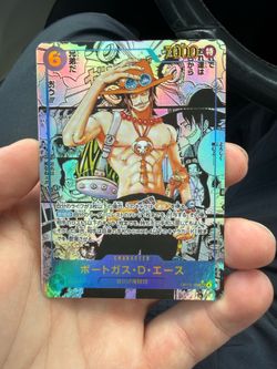 One piece manga ace card