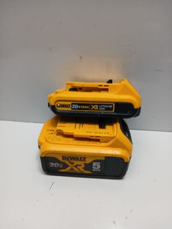 Dewalt 5.0Ah And 2.0Ah Batteries 