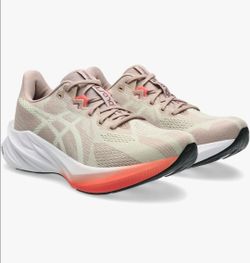 ASICS Women's DYNABLAST 5 Running Shoes, Fawn/Oyster White, Size 8.5 and 9