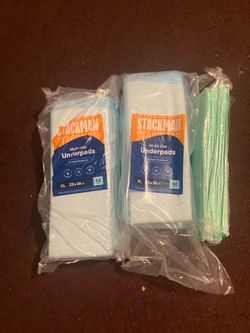 Stackman Multi-Use Underpads XL 23x36 in – 2 Packs of 50