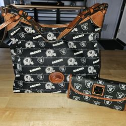 Dooney & Bourke Raiders Hobo Bag  and Wallet 