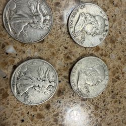 4 Half Dollars 90%