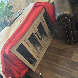Gray Table Top Dog Kennel 