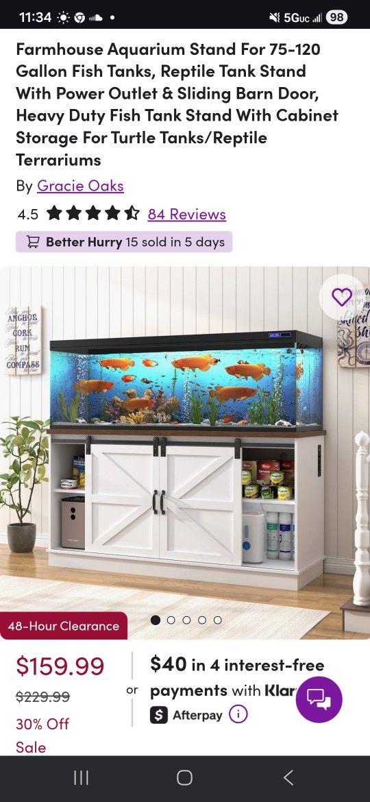 Aquarium Stand Brand New And UNASSEMBLED