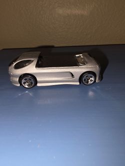 Hot Wheels Silver Die-Cast Toy Sports Car