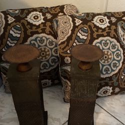 Accent Pillows and candle holders