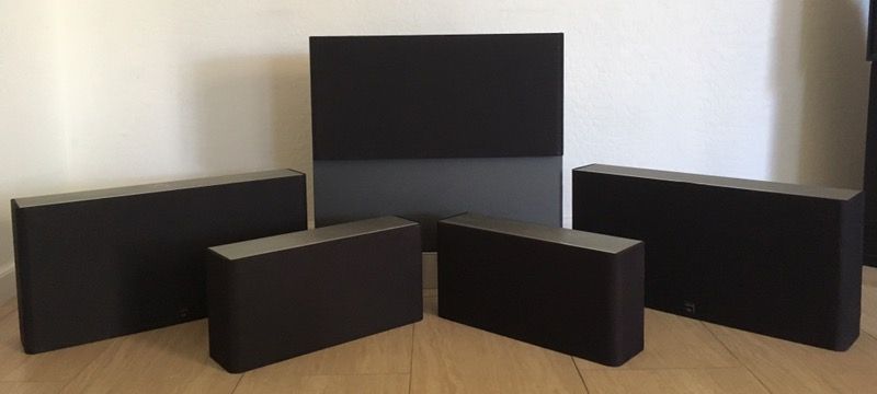 Lucasfilm THX Ultra Certified Jamo D 6LCR D 6SUR Theater Speakers & Sub