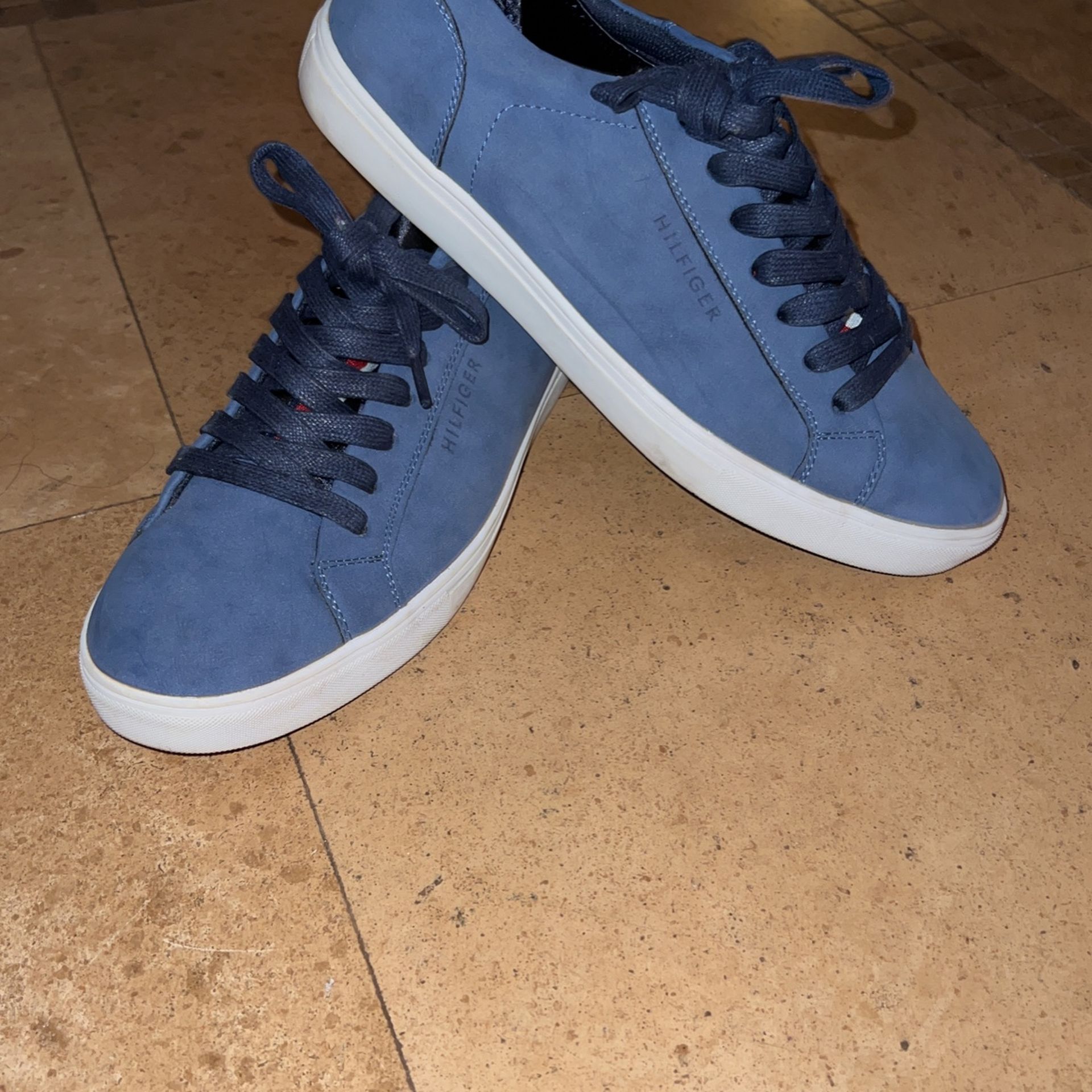 Tommy Hilfiger Blue Suede Shoes