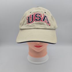 Zephyr Team USA Embroidered Beige AdjustableHat. 6