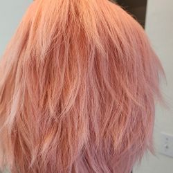 Amazon Synthetic Pink Wig 11" 