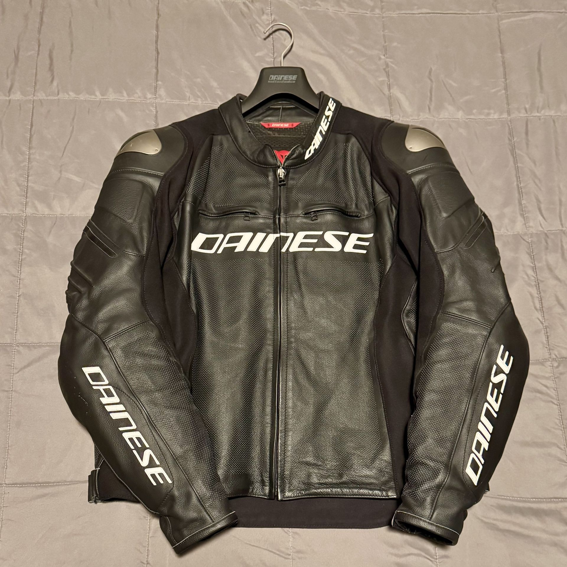 Dainese Racing 3 Perforated Leather Jacket: Size 48 (58 Euro)