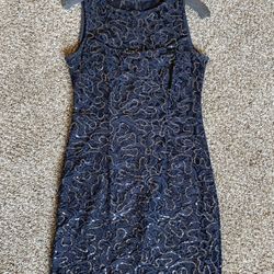 Blue Sequin Dress - Size 8