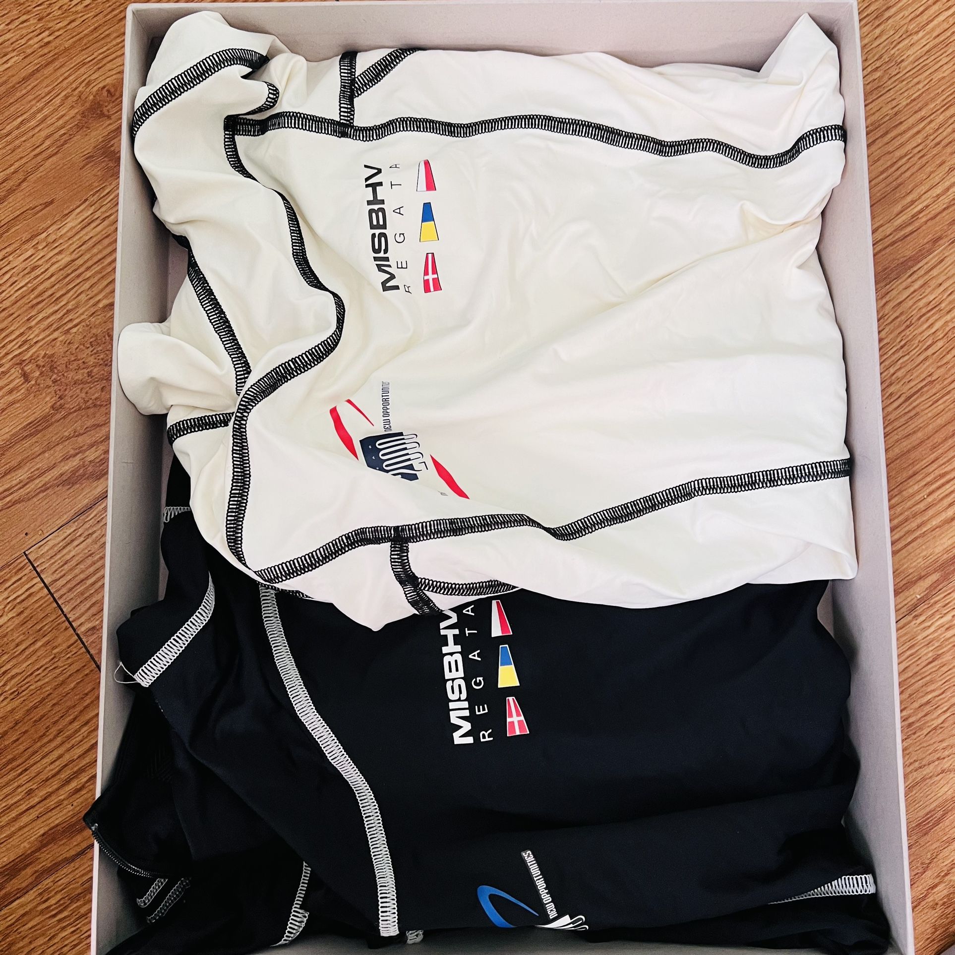 Misbhv Sailing Fitted Top White and Black Size Small