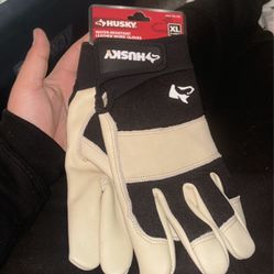 Water Resistance Leather Work Gloves