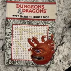 Dungeons & Dragons Word Search/Coloring Book
