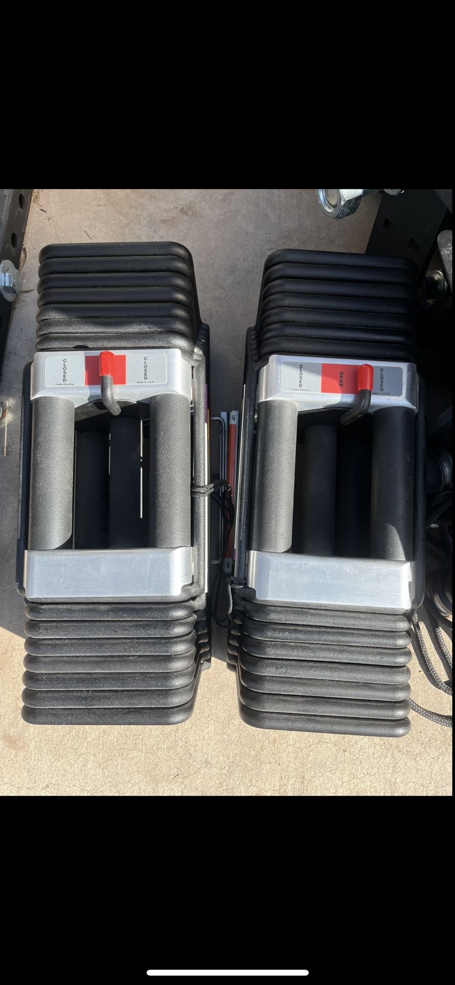 90lb Powerblock Adjustable Dumbbell Set Weights 