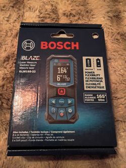 BLAZE 165 ft. Dual Power Battery Laser Distance Tape Measuring Tool w/ Color Screen & Measurement Ro