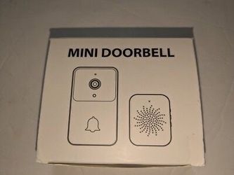 Black Mini Doorbell Camera, Ulooka, Wi-Fi, App Control, Rechargeable, $17