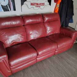 Red Recliner Sofa