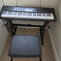 Casio 61key Piano With Adjustable Stand & Bench