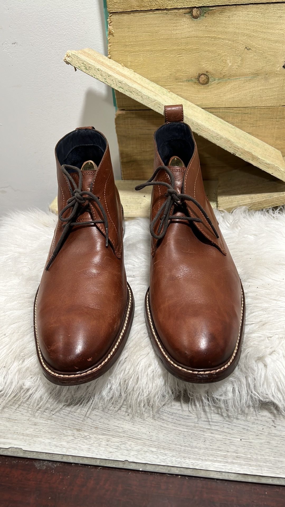 Cole Haan Grand.OS Mens shoe/boots British Tan size 12M