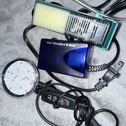 Light,pump and filter for fish tank