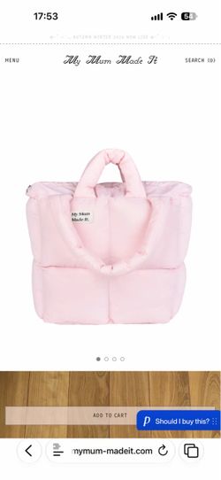 My Mum Made it pink bag