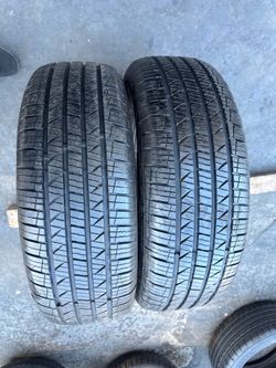 Set of 2 nice tires 235/65/17 ( We install & balance)