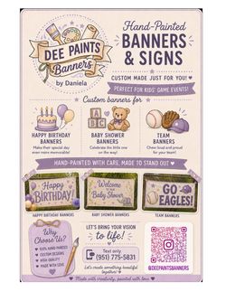 Handpainted Banners