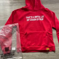 Awful Lotta Cough Syrup Hoodie Red