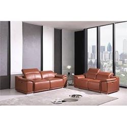 New Reclining Top Grain Genuine Italian Leather Power Couch / Love Seat.  86x46x40H; 72x46x40H.  Free Delivery!