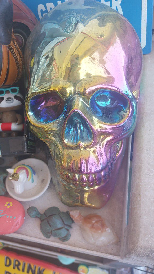 Large Colorful Skull
