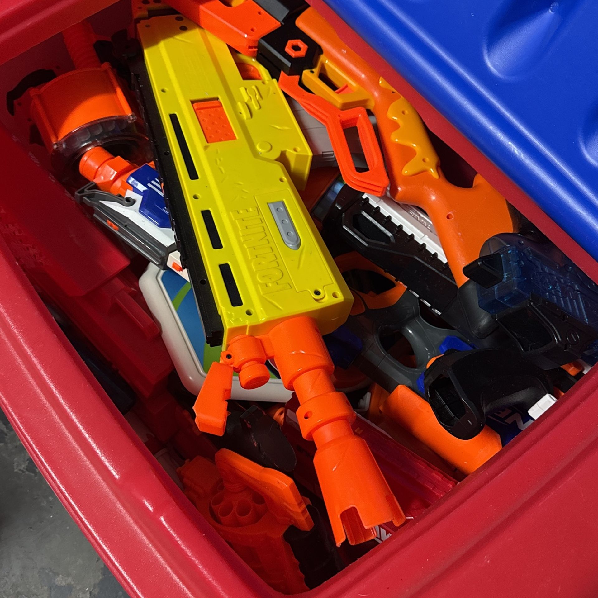 Little Tikes Bin Full Of Nerf Guns