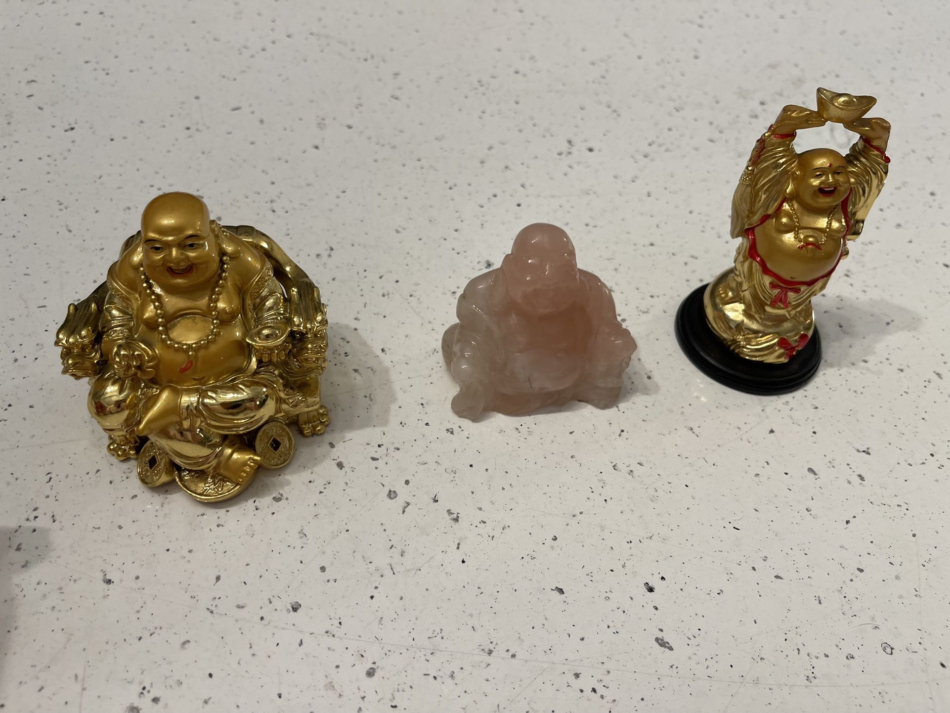 Lot Of 3 Buddha Statues
