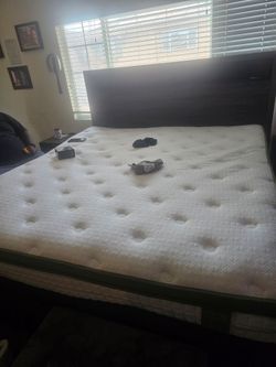 Eastern king bed set with dresser and 2 night stand