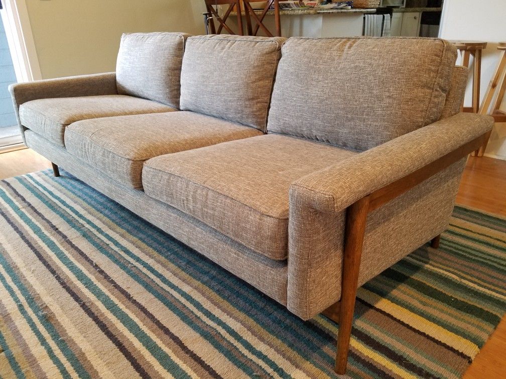 West Elm Leon Wood Frame Sofa 82