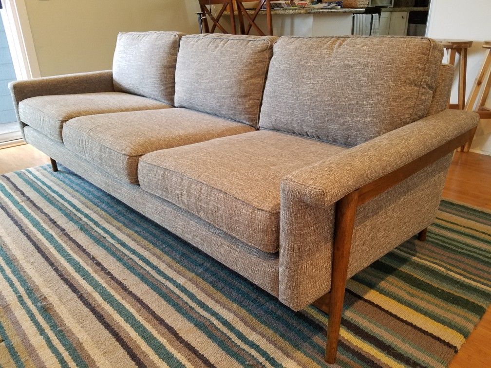 West Elm Leon Wood Frame Sofa 82 For