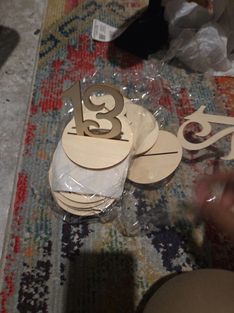 Wooden Numbers For Wedding