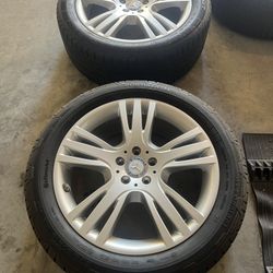 4 Rims With Tires For Mercedes Benz 2013-2015 GLK 