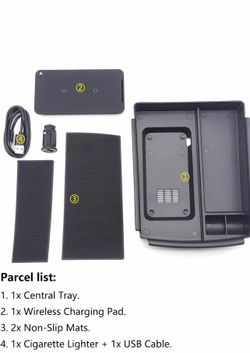 Tesla model S center tray with Qi charging for 2018